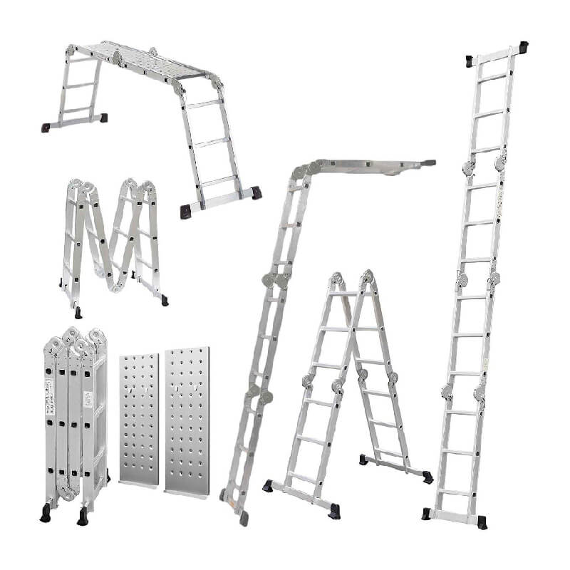 Aluminum Multi-Purpose Ladders  A Frame, Step Straight Ladder, Work bench, stairwell ladder